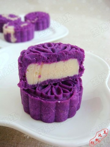 紫薯芸豆月饼做法