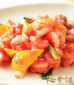 红麴虾仁炒甜椒做法