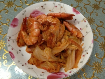 大虾炒白菜做法