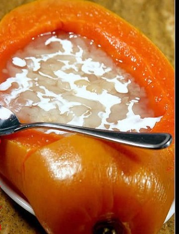 椰汁木瓜炖雪蛤做法