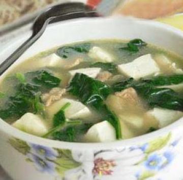 菠菜豆腐汤做法