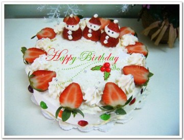 草莓圣诞雪人蛋糕做法