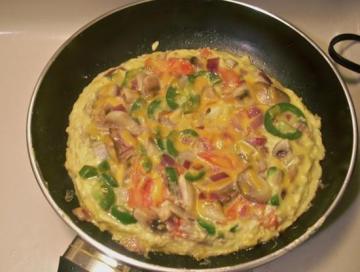 自创omelette做法