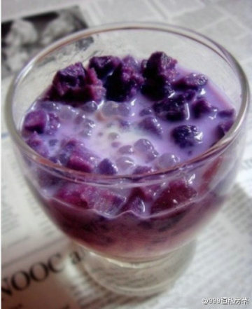 香芋紫薯西米露做法