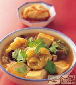 高丽菜结炖豆腐做法