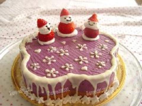 紫薯慕斯蛋糕做法