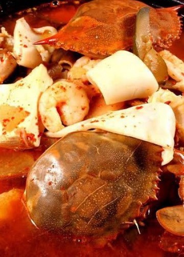 海鲜泡菜砂锅汤做法