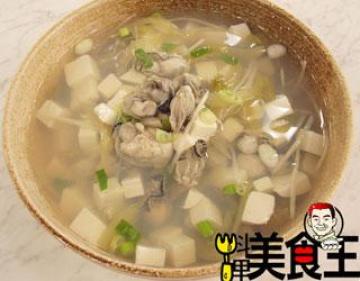 生蚵豆腐汤做法