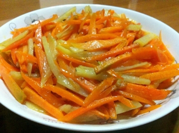 胡萝卜土豆丝做法