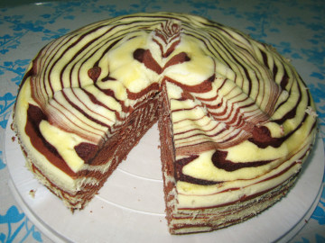 斑马纹蒸蛋糕做法