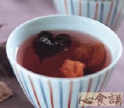 紫苏梅子茶做法