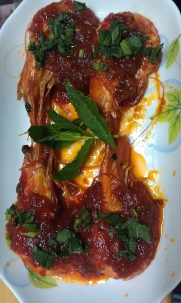 茄汁大虾做法