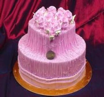 粉色裙摆海绵蛋糕做法