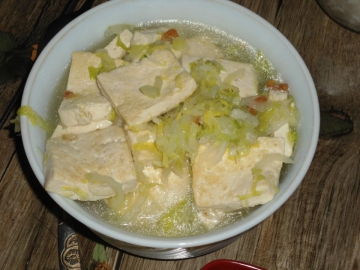 白菜炖豆腐做法