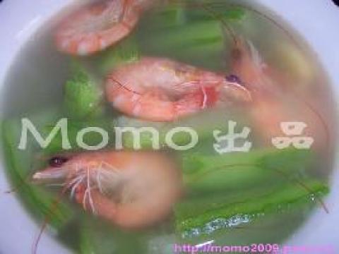 鲜虾丝瓜汤做法