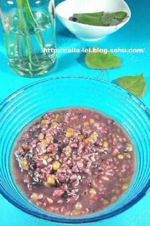 黑米薏仁绿豆粥做法