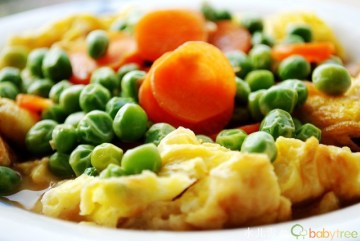 豌豆，鸡蛋，胡萝卜做法