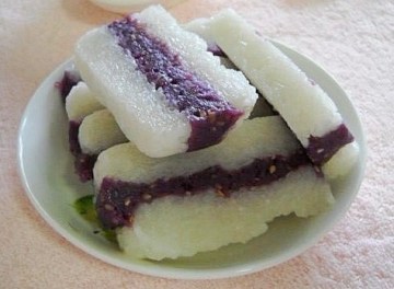 糯米紫薯糕做法