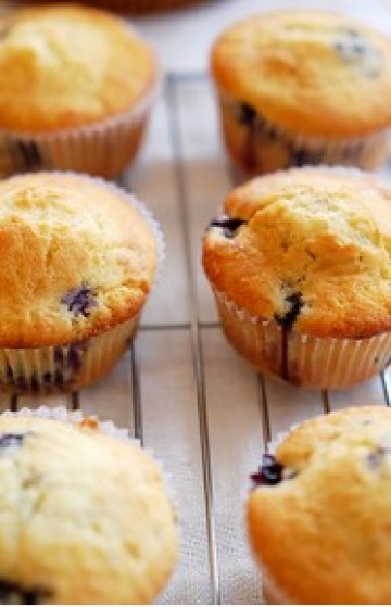 Blueberry Coffee Cake Muffins做法