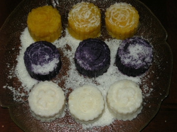 椰丝山药紫薯泥做法