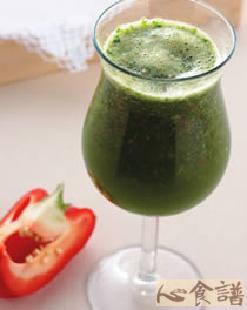 菠菜甜椒孅绿汁做法