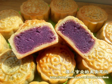 广式月饼(莲蓉，紫薯等)--今年中秋的月饼风潮做法