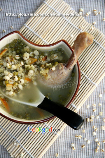 绿豆薏仁鸭汤做法