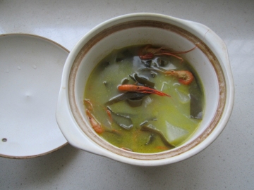冬瓜海带虾汤做法