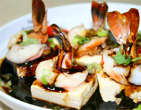 豆腐蒸虾做法