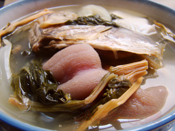 咸鱼头豆腐金银菜汤做法
