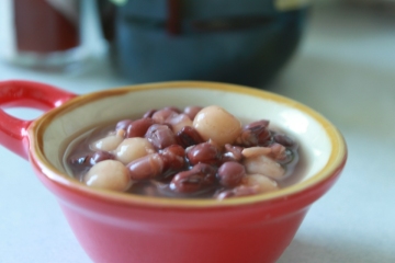 红豆酒酿圆子汤做法