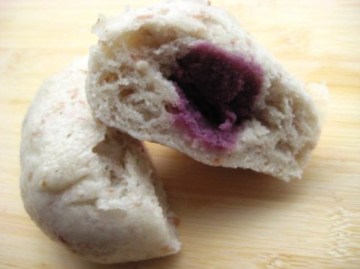 花生紫薯包做法