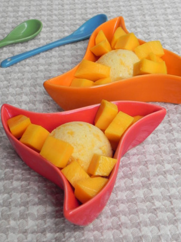 芒果酱和芒果冰淇淋做法