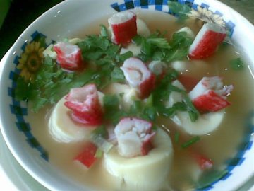 蟹柳豆腐汤做法