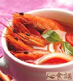 酸甜大虾浓汤做法