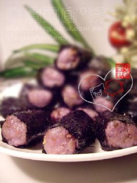紫菜包红薯饭做法