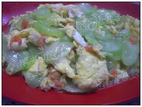 丝瓜海米炒鸡蛋做法