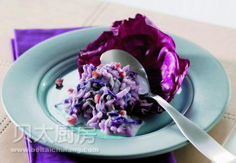 意大利紫甘蓝烩米饭做法