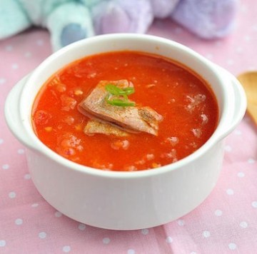 猪肝西红柿浓汤做法