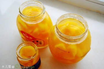 黄桃罐头做法