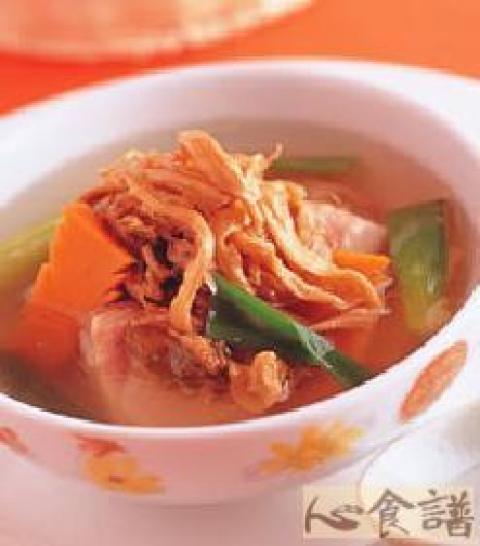 清炖排骨菜干汤做法