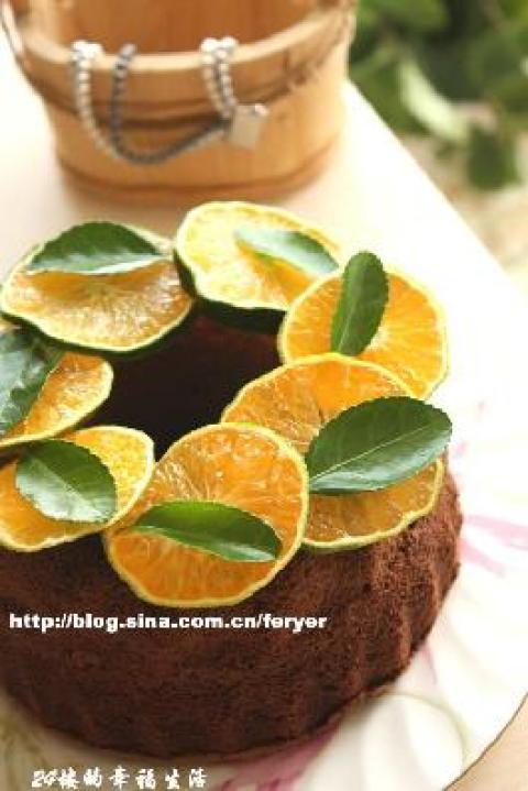 青橘巧克力蛋糕做法