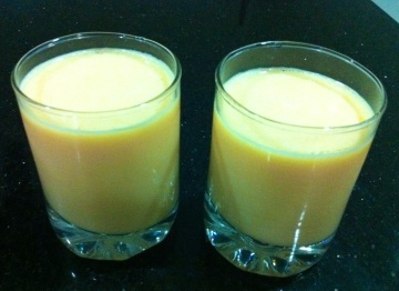 奶橙木瓜汁做法