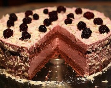 黑莓巧克力奶油蛋糕做法