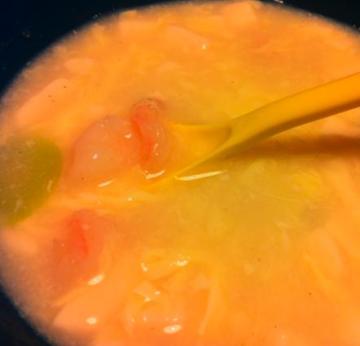 滑蛋虾仁豆腐豆瓣汤做法