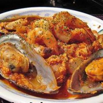 茄汁鱼松烩海鲜做法