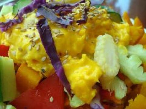 多彩鲜蔬南瓜沙拉盅做法