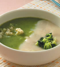 双色花椰菜浓汤做法