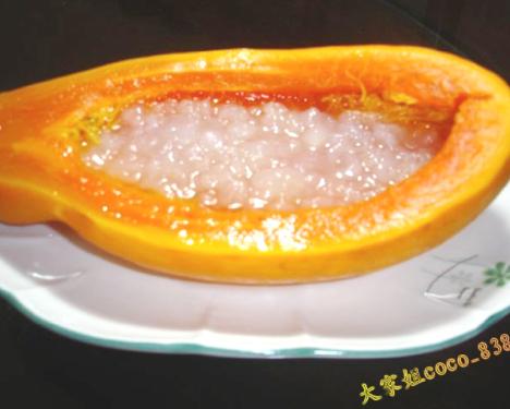 木瓜炖雪蛤膏做法
