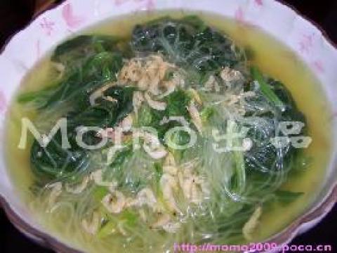 虾皮粉丝菠菜汤做法